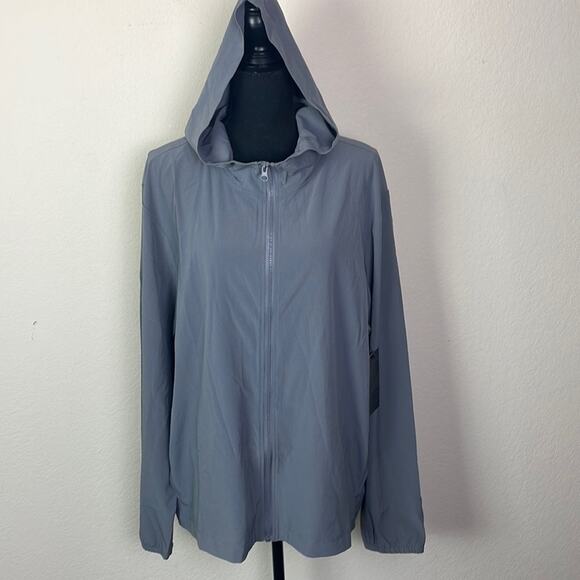 New! Zella Grey Shade traction training jacket women’s L - Picture 1 of 12